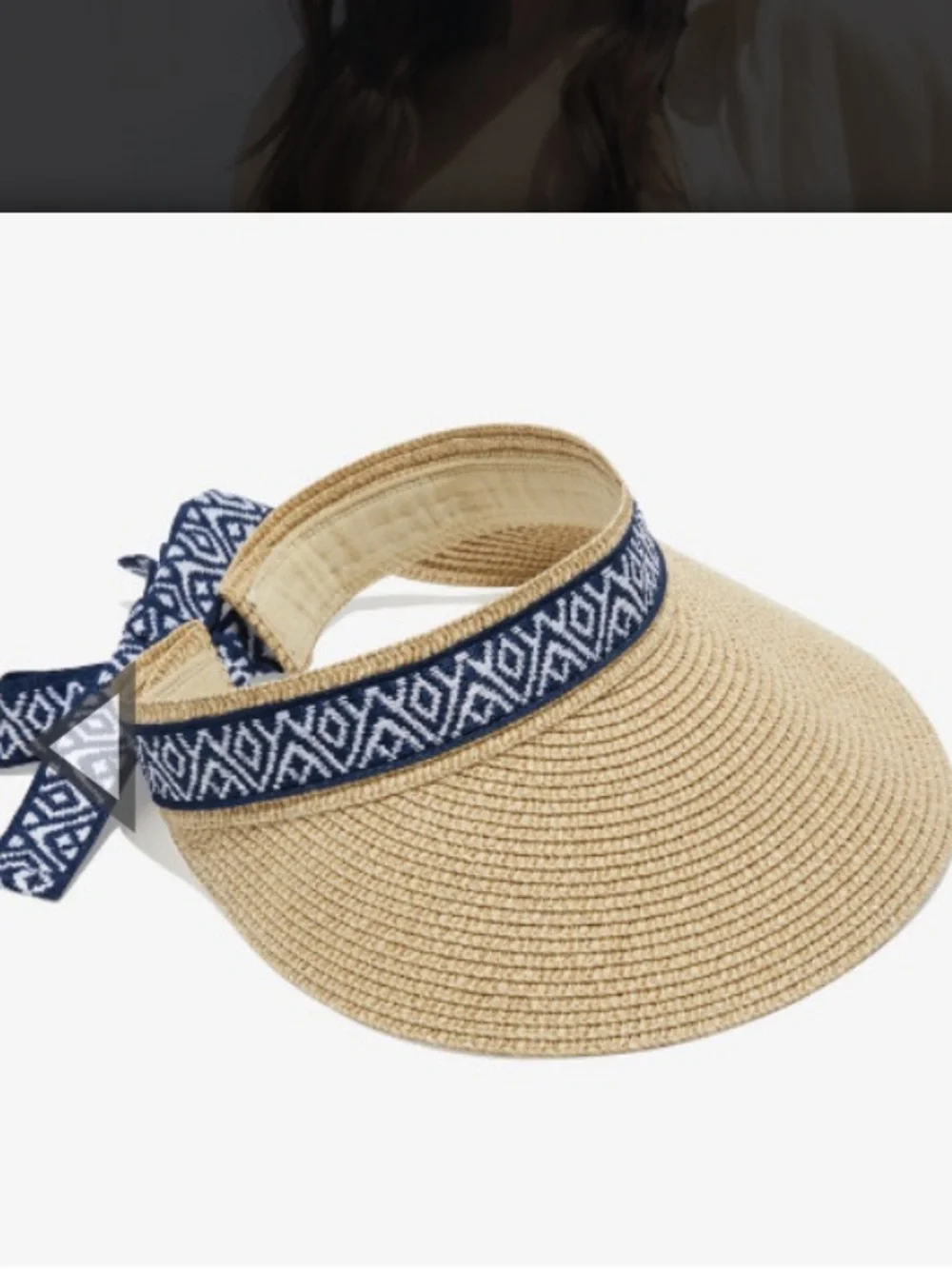 Sea & Grass Visor with Ribbon